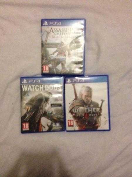 3x playstation 4 games for sale CHEAP