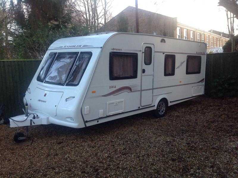 4 berth compass rambler caravan excellent condition