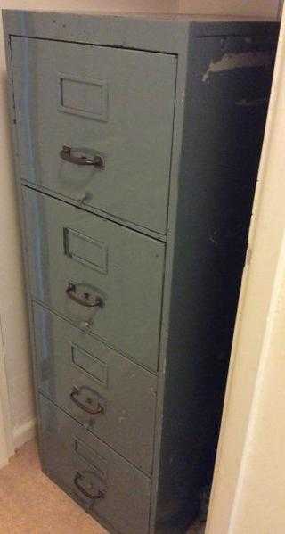 4-drawer metal filing cabinet