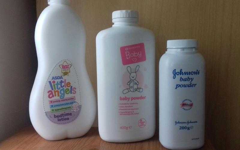 4 New bottles of baby soft talc powder