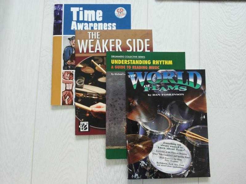 4 NEW DRUM BOOKS