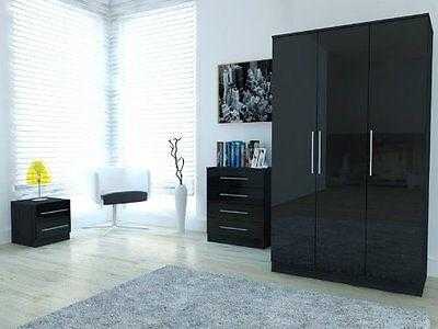 4 piece high gloss bedroom furniture