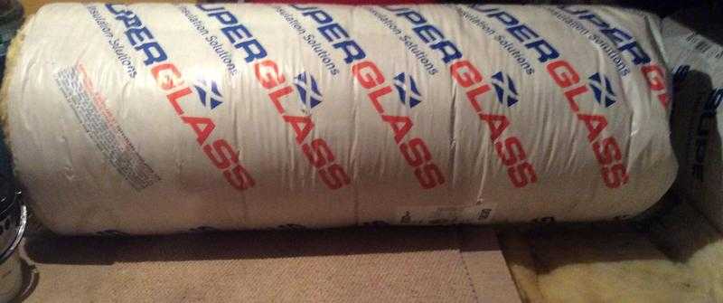 4 Rolls Superglass Mineral Wool Insulation Quilt, 200mm thick