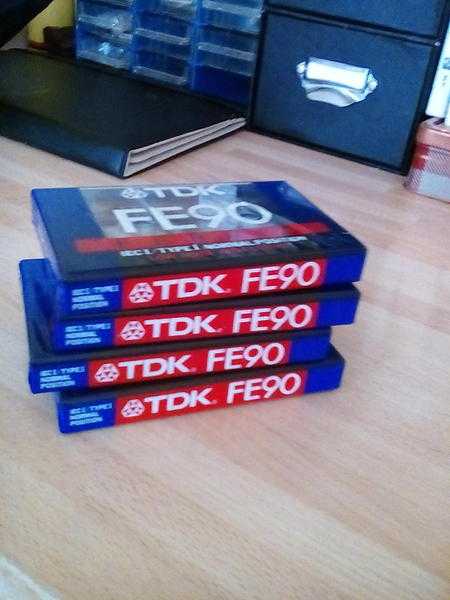 4 sealed TDK cassette tapes fe90