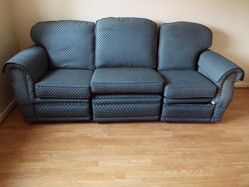 4 Seater sofa with 2 recliners and built in drawer