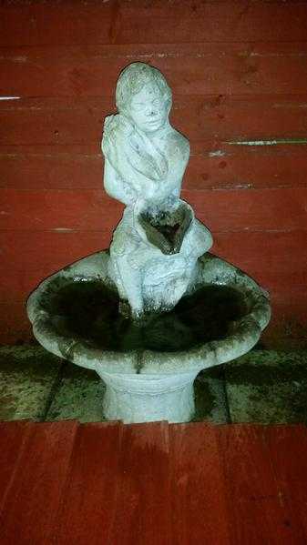 4 SOLID STONE GARDEN STATUES FOR SALE, 150 THE LOT MUST GO REDUCED. BARGAIN