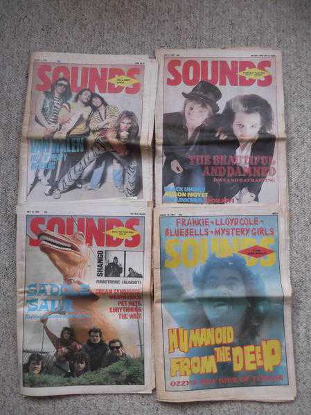 4 SOUNDS music magazines - 2 from July 1984, 2 from August 1984