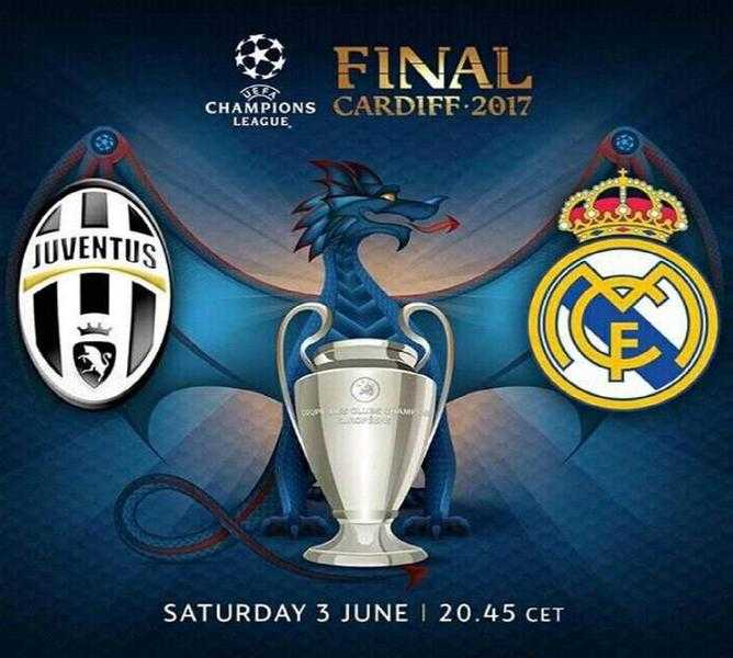 4 Tickets Juventus vs Real Madrid Final Champions League 2017 Cardiff