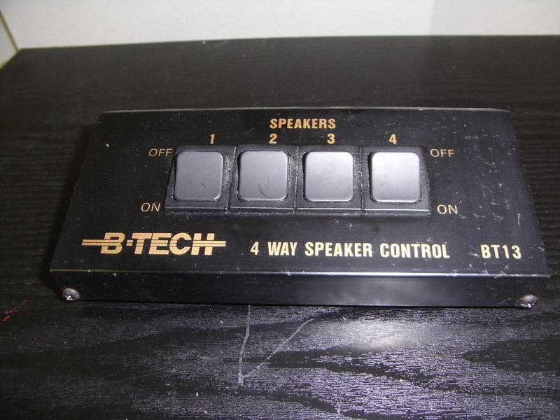 4 way speaker control BT 13