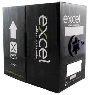 4 X 305m box of purple cat 6 data cable