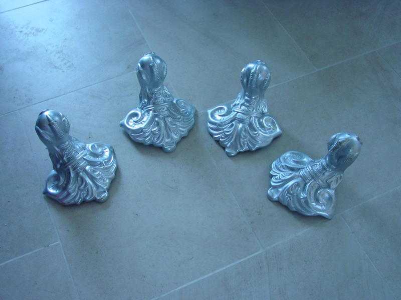 4 x bath claw feet - heavy metal