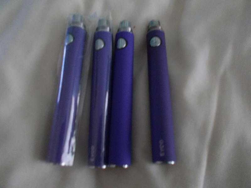 4 x Ecig electronic cigarette batteries 1100mah purple