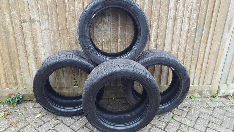 4 x General Altimax Sport car tyres with 6mm tread, good condition.