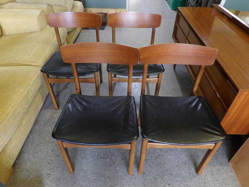 4 x Retro Dining Chairs For Reupholstery Project - Local Delivery 19