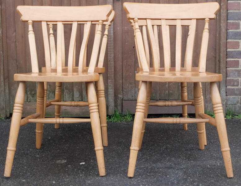 4 x Slat Back Chairs