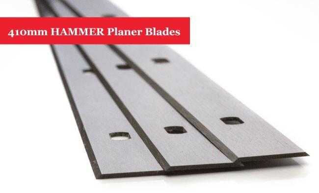 410mm HAMMER Planer Blades Knives - Set of 3