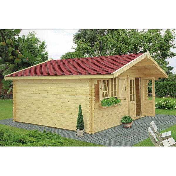44 mm, 16 x 13039 (5 x 4 m) Log Cabin. 18 mm roof and floor boards