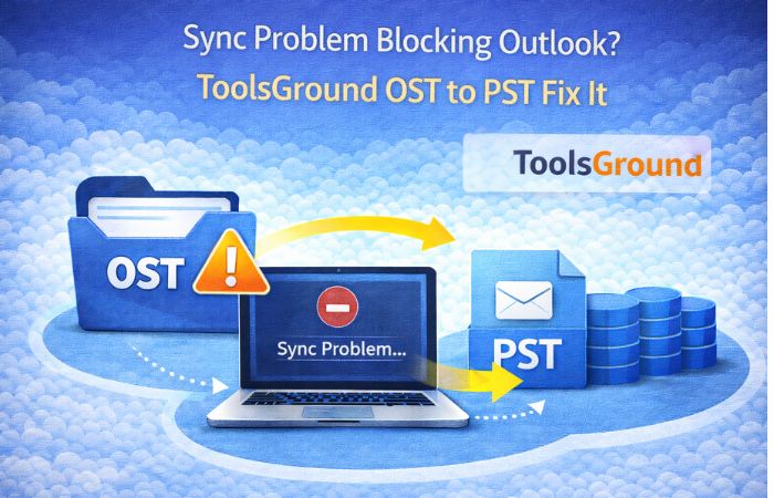 Sync Problem Blocking Outlook? ToolsGround OST to PST Fix It