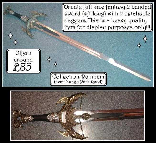 4FT FANTASY DISPLAY SWORD