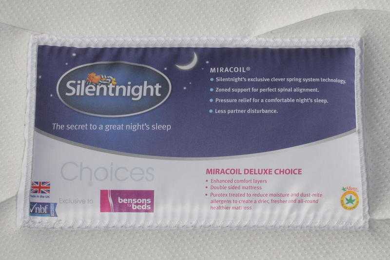 4ft6039039 Silent Night Miracoil Deluxe Mattress