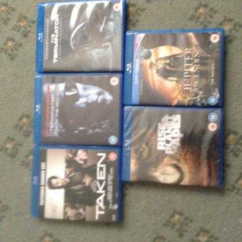 5 blu Rays for sale