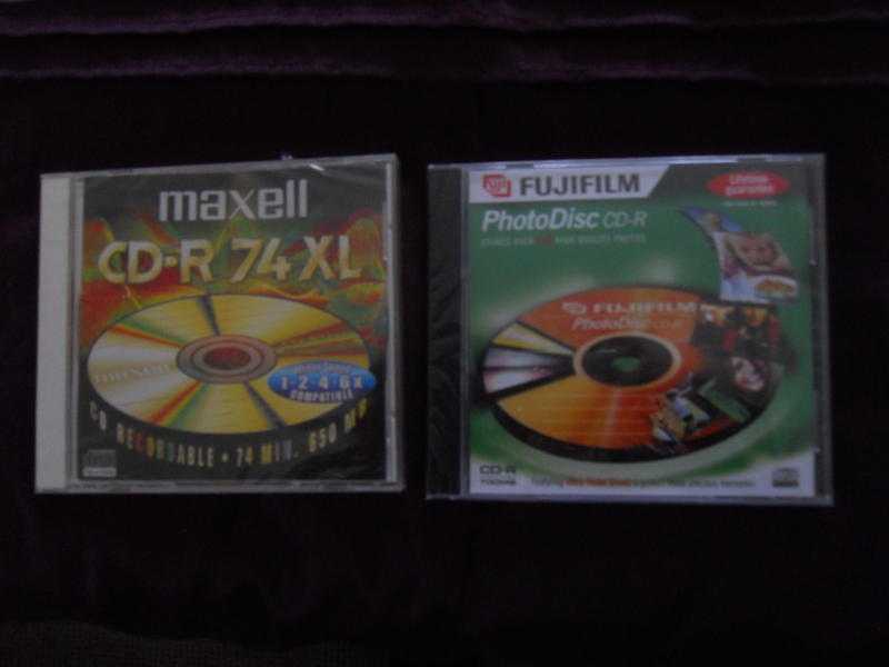 5 photodisc CDs  3 recordable CDs