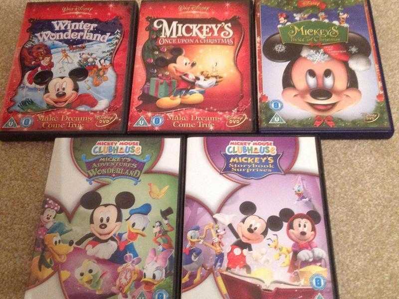 5 x Mickey Mouse DVDs