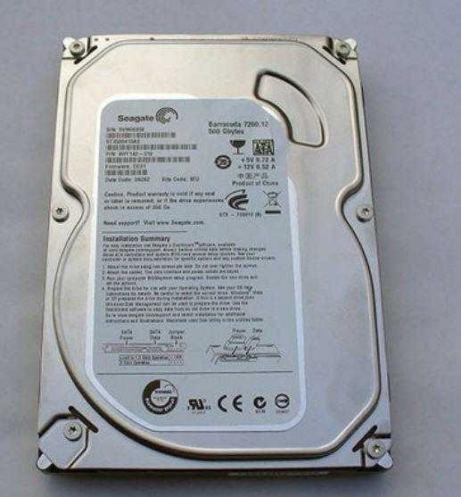 500GB Seagate 3.5 inch SATA HD