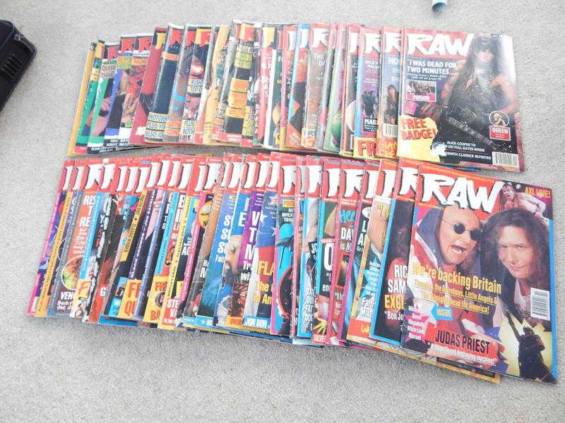 53 ISSUES OF RAW HARD ROCK amp METAL MAGAZINE