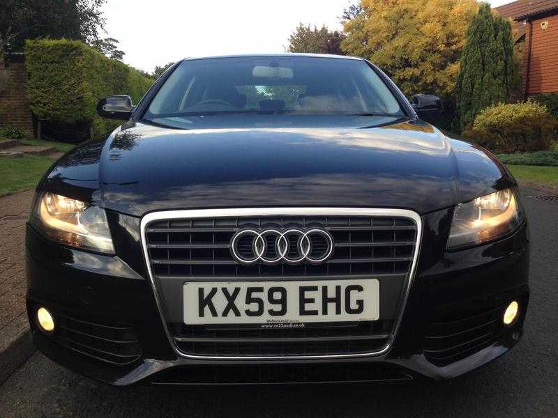 59 plate Audi A4 211 TFSI, Black, 2.0 petol. Just had main dealer service.