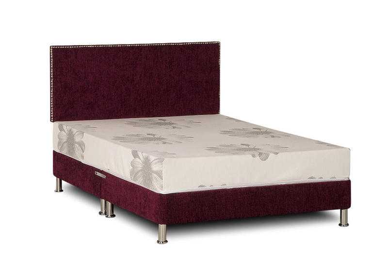 5ft King Divan Bed Base Chenille Fabric from Southern Home Furnishings