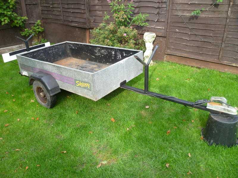 5ft x 3ft galvanised metal boat canoe kayak trailer