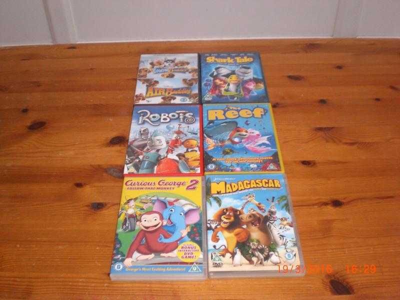 6 Assorted childrens films