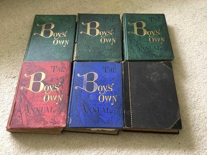 6 Boys Own original annuals.