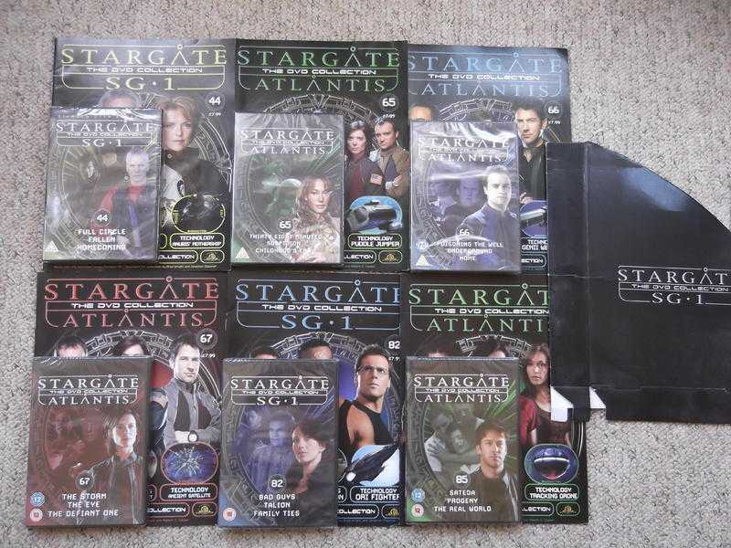 6 new Stargate Atlantis and Stargate SG-1 DVDs with magazines - official DVD  Magazine Collection