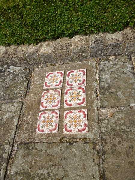 6 ORIGINAL VICTORIAN  Antique Tiles, Flower Floral Pattern