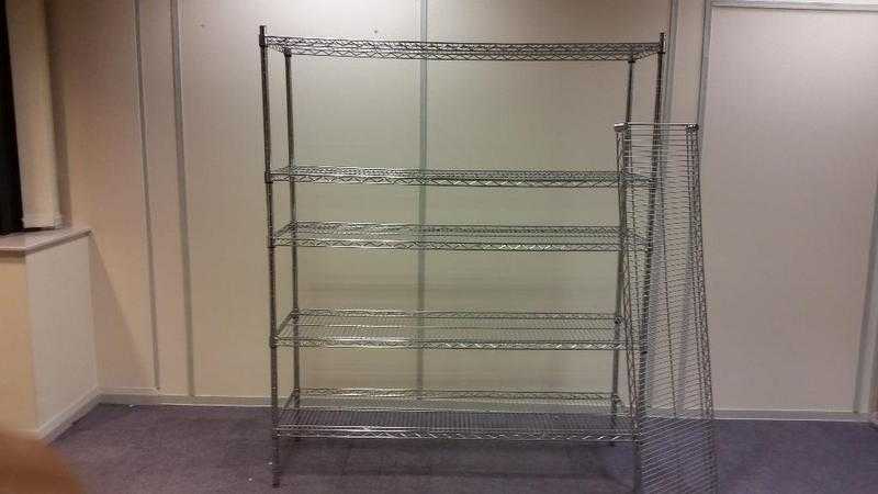 6 TIER CHROME SHELVING  WIRE SHELF RACK