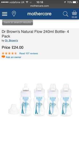 6 X dr Browns bottles