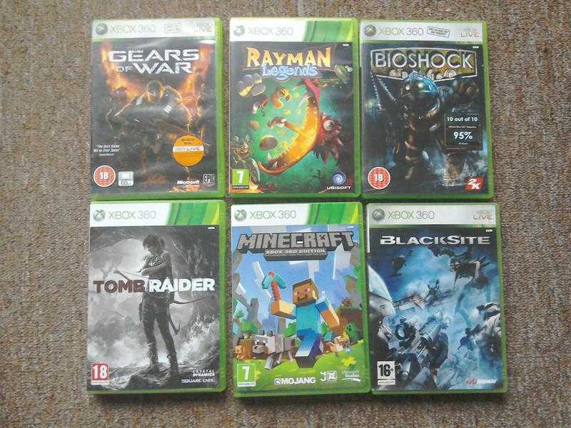 6 x Xbox 360 games