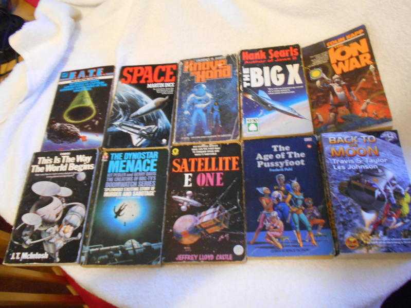 60 Science Fiction Paperback Books