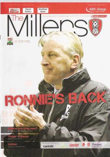 600 ROTHERHAM UNITED PROGRAMMES