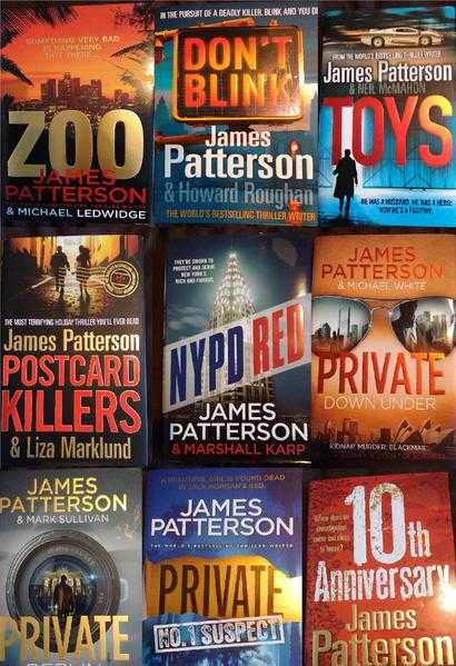 64 JAMES PATTERSON BOOKS.