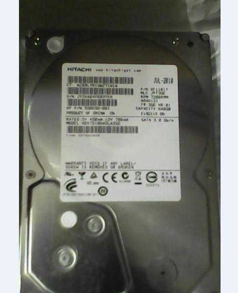 640GB Hitachi sata hard drive (desktop size)