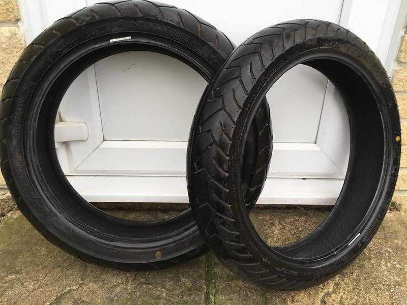 65 for PAIR of MOTORCYCLE TYRES