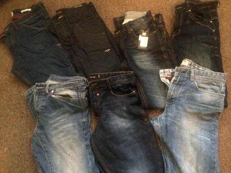 7 pairs of mens jeans