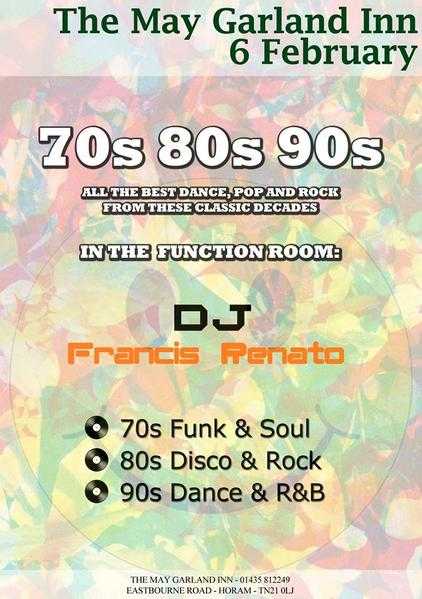 70039s,80039s and 90039s Free Party with DJ Francis Renato