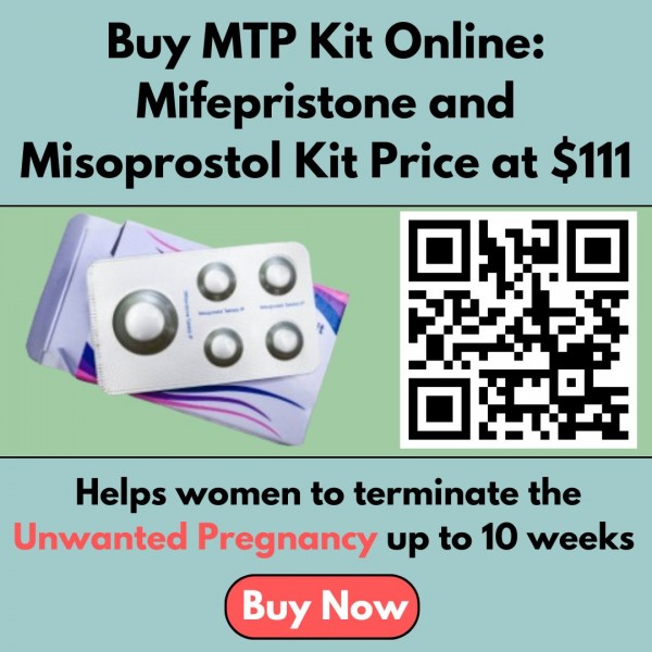 Buy MTP Kit Online: Mifepristone and Misoprostol Kit Price at $111