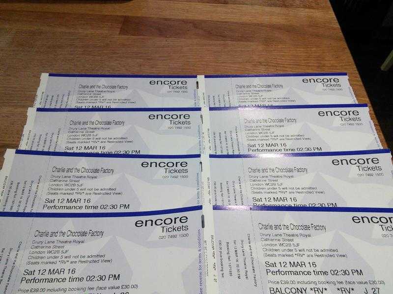 8 Charlie amp The Chocolate Factory tickets