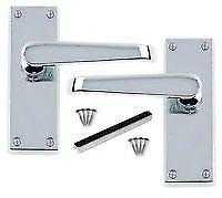 8 NEW PAIRS OF INTERNAL POLISHED CHROME DOOR HANDLES - 35