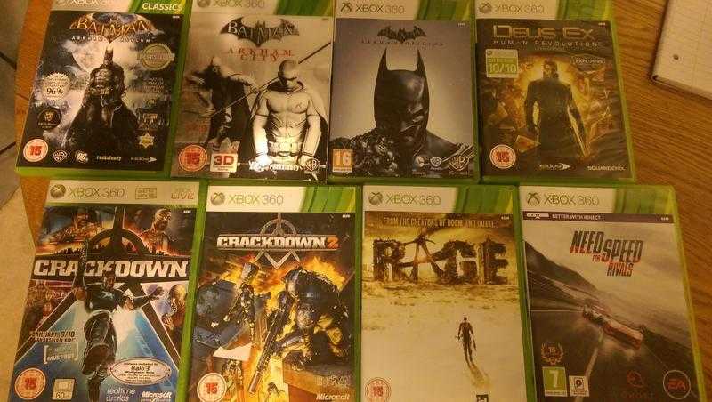 8 Used Xbox 360 Games For Sale